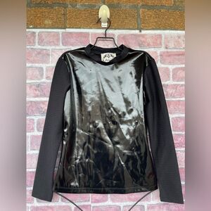 AMEHL NYC vinyl Lycra shirt size small